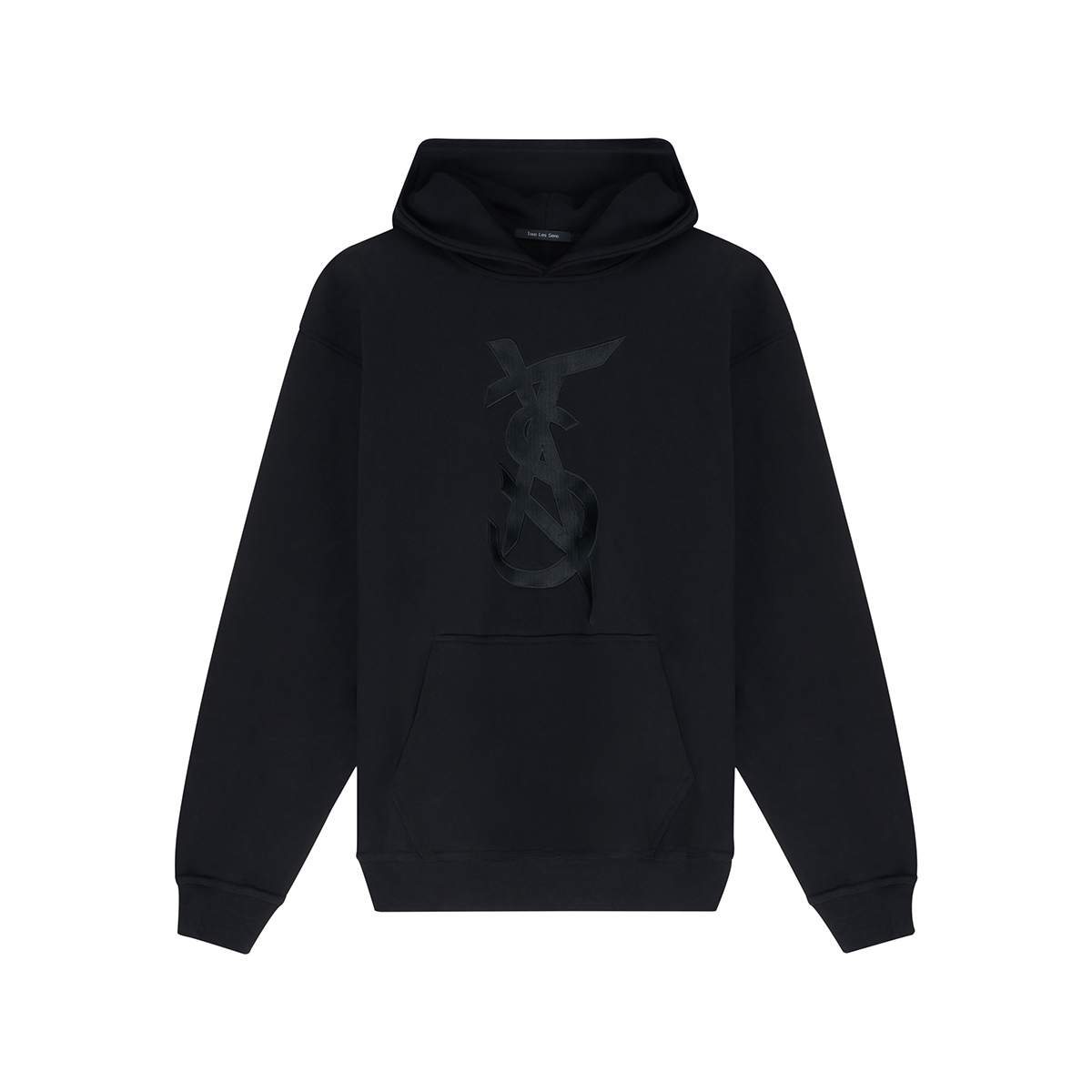 Sweat à capuche oversize ultra épais noir