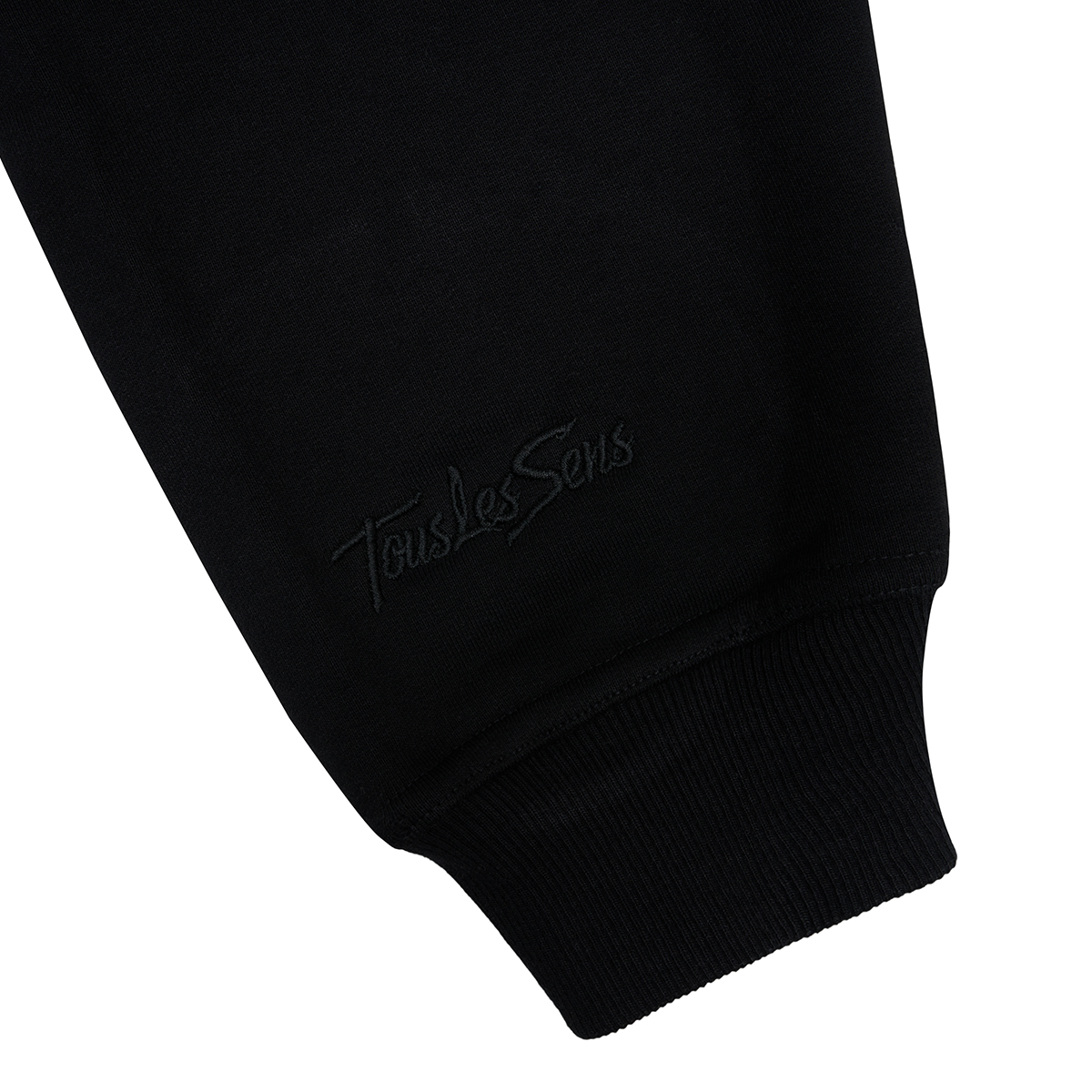 Sweat à capuche oversize ultra épais noir – Image 2